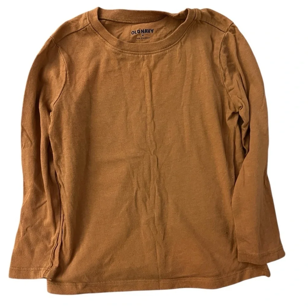 Old Navy Kids Tan Long Sleeve Tee